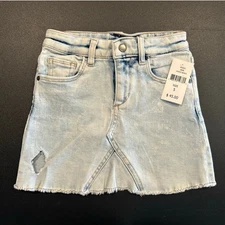 NWT DL1961 Light Wash Distressed Denim Skirt – Girls Size 5