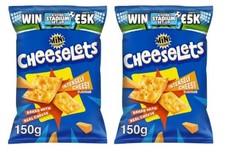 Cheeselets Mini Cheddar Baked Cheese Snacks, Intensely Cheesy Flavour, 150g