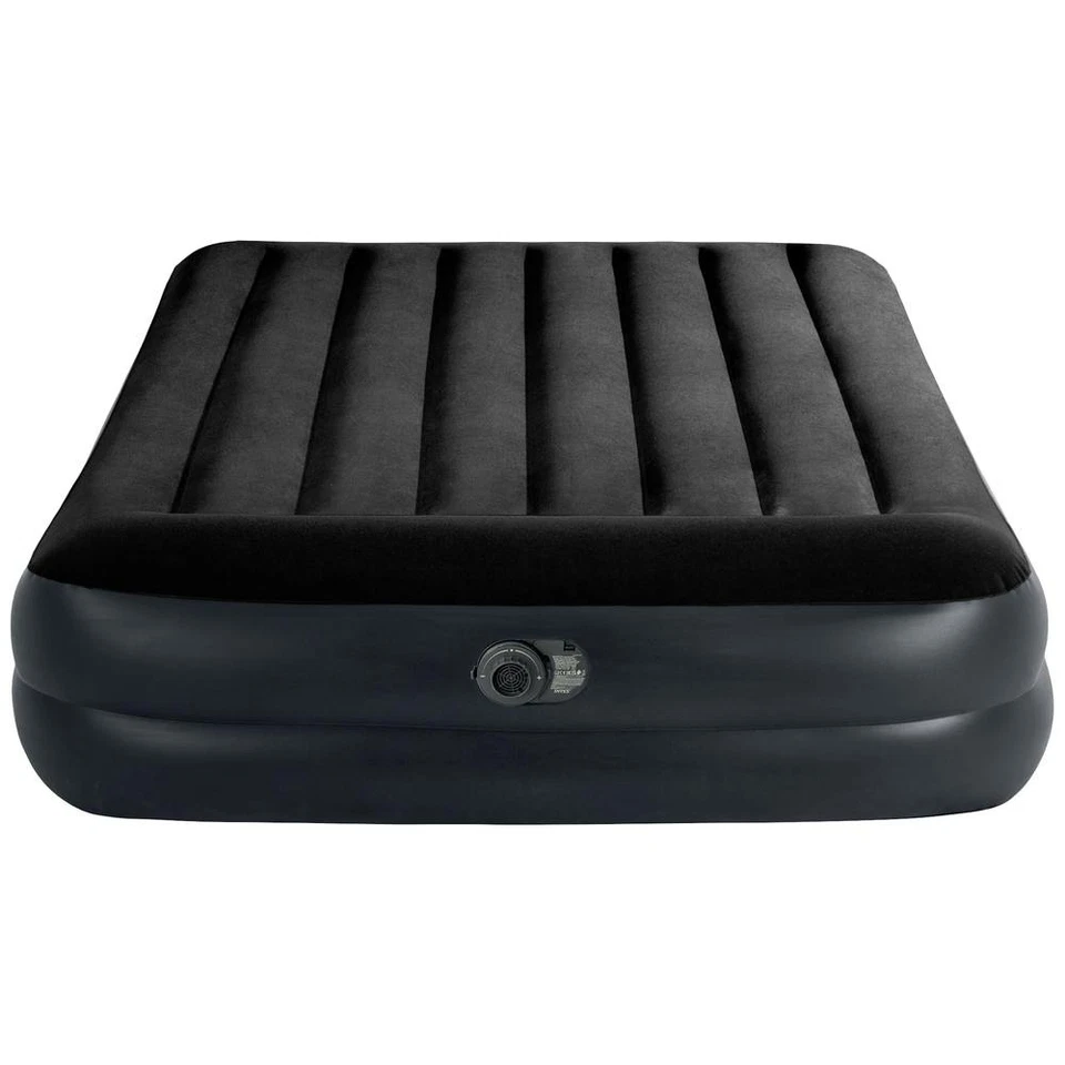 Intex 64124ND Luftbett DuraBeam PillowRestRaised mit 220V Pumpe Queen Schwarz631 - Bild 1 von 1