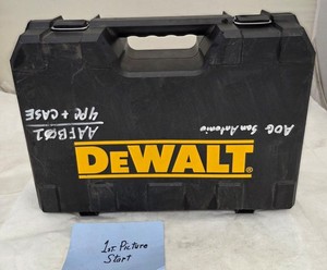 OEM DeWalt DC720KA Hard Tool Case Storage Carry Box Case Only Black LOT-1492