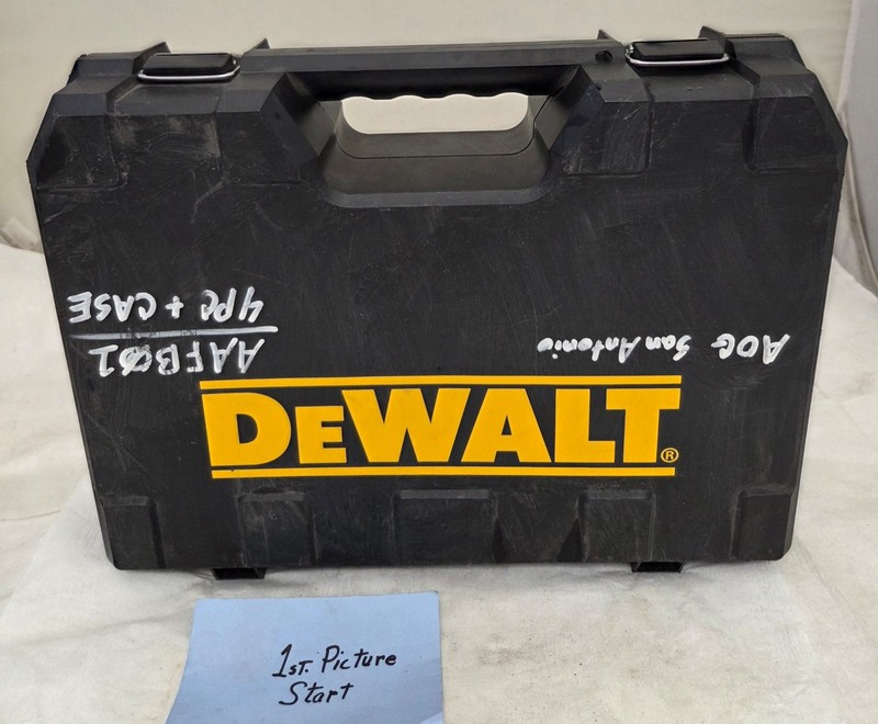 OEM DeWalt DC720KA Hard Tool Case Storage Carry Box Case Only Black LOT-1492