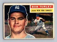 1956 Topps #40 Bob Turley LOW GRADE Vintage Baseball Card