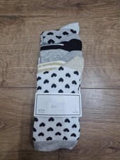 Next Women Hearts 5 pack Ankle Socks Size: One Size BNWT