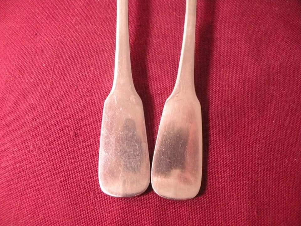 Set Of 2 Place Oval Soup Spoons Towle Lauffer Chevalier 18/8 Satin Japan 7 1/4" - Image 3 of 4