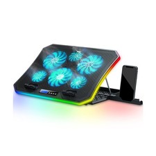 TopMate C12 Laptop Cooling Pad RGB Gaming Notebook Cooler for Desk ... Fast Ship