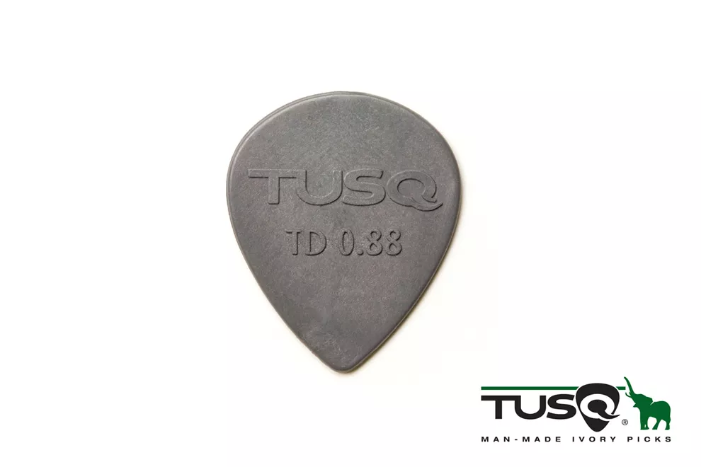 Graph Tech Tusq Picks Teardrop 0.88mm Deep Tone Gray 6 pieces PQP