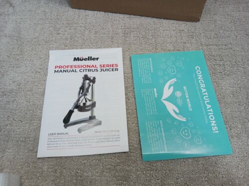 Mueller Professional Series Manuelle Zitruspresse MCJ-730 Grau Offener Karton - Bild 15 von 24