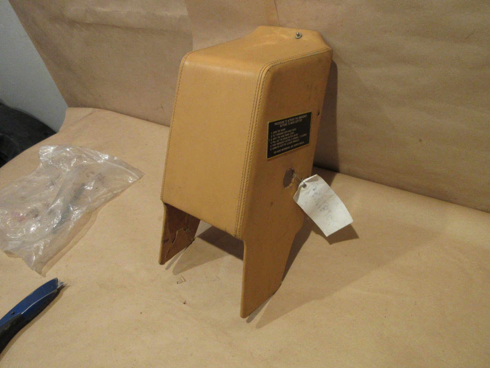 Ferrari  355 Spider  -Hydraulic Top Pump Cover / Beige P/N 64418100