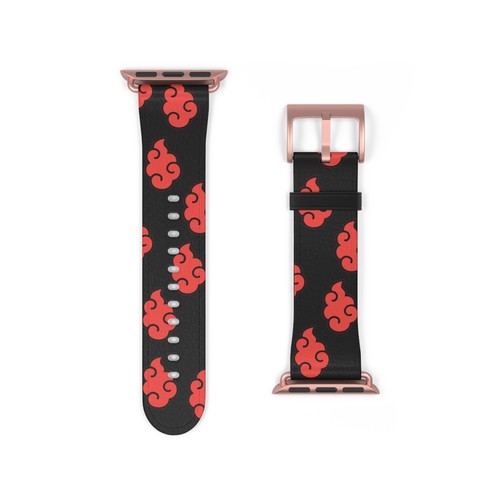 Anime Naruto Red Cloud Apple Watch leather Band Series - Picture 11 of 33