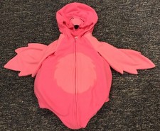 Adorable Carter's Pink Flamingo One Piece Zip Up Costume Size 12 Months EUC