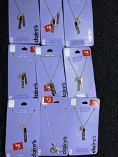 Claire  s Women  s Lot Of 9 Picece Necklace Chains Fashion  Beauty