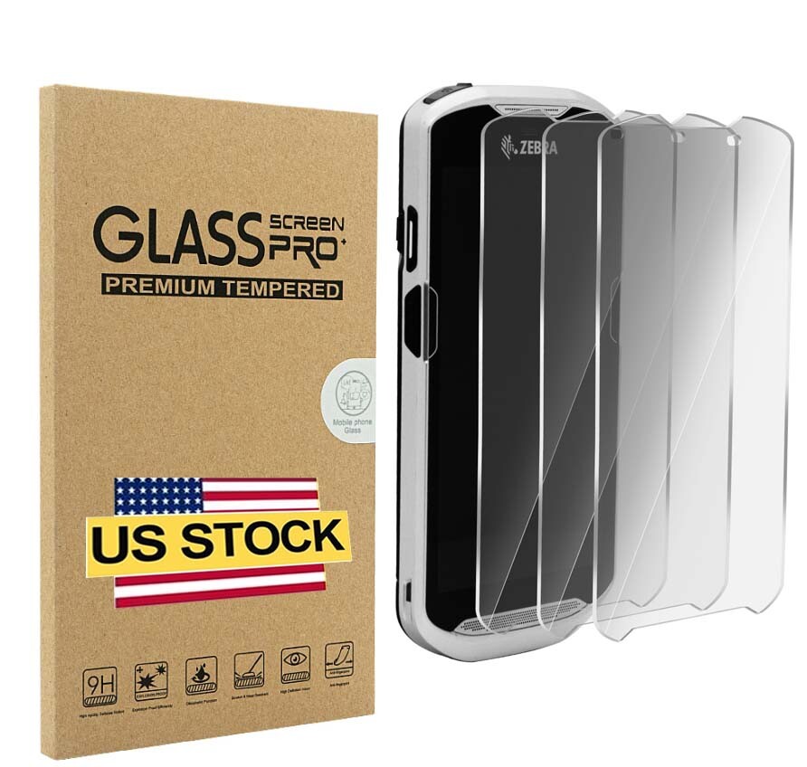 3-Pack Tempered Glass Screen Protector For Zebra TC51, TC52, TC56, TC57