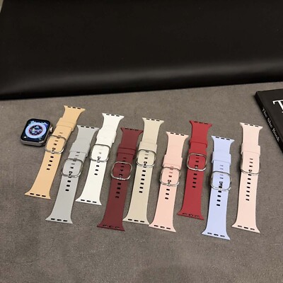 For Apple Watch Series 10/9/8/7/SE/6/5/4 Sports Silicone Wrist