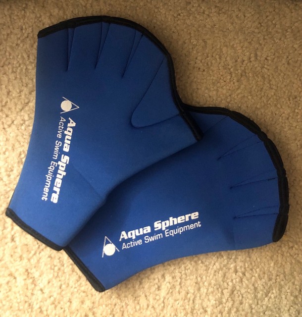 Aqua Sphere bed Neoprene Gloves Swim Water Aerobics Size Medium eBay