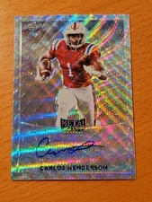 2017 Leaf Metal Draft Wave #BACH1 Carlos Henderson LA Tech Auto