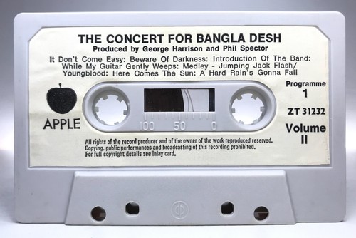 George Harrison CONCERT FOR BANGLADESH Cassettes ZT31231/2 **1ST ISSUE 1972** - Picture 13 of 16