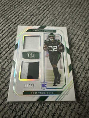 2020 Panini National Treasures - Rookie Dual Patch Holo Silver!! Beautiful Card!
