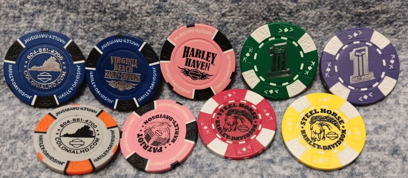 Harley Davidson Dealer Poker Chips eBay