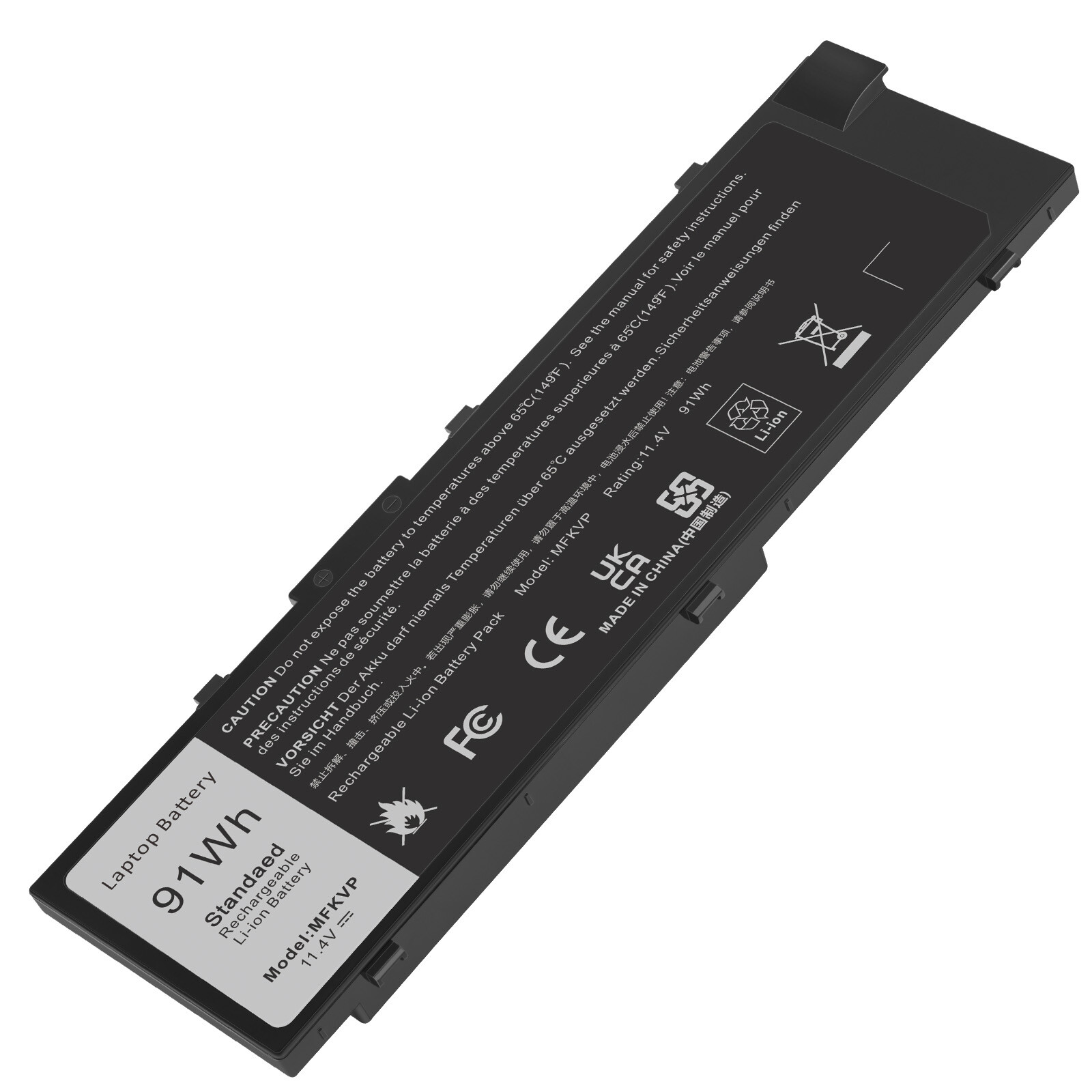 91Wh MFKVP Laptop Battery For Dell Precision 7520 7510 7720 7710 RDYCT