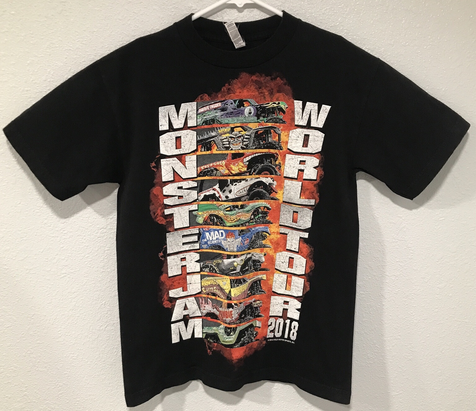 2018 Monster Jam World Tour TShirt Adult Small Black… Gem