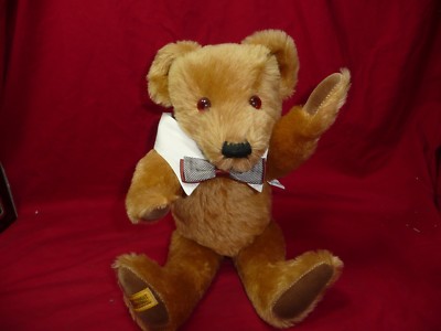 ぬいぐるみ IRONBRIDGE SHROPSHIRE SNAPPY MERRYTHOUGHT Iron Bridge Shrops Teddy Bear Signed LE 330