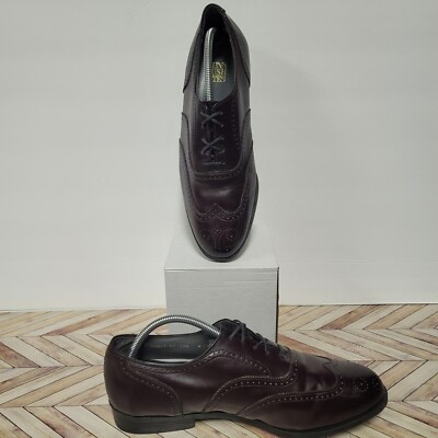 Vintage Nunn Bush Derby Shoes | Longwing | Brogue | 10.5 E Nunn Bush Vintage Brown Longwing Wingtip Shoes Men main image 3