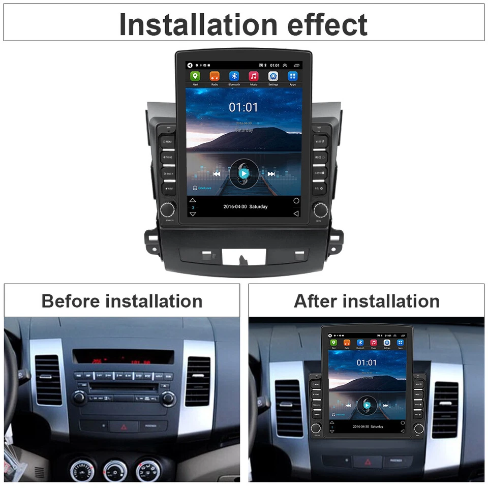 Rockford для Mitsubishi Outlander 2006-2012 Android 13 автомобильное радио стерео CarPlay - Изображение 3 из 4