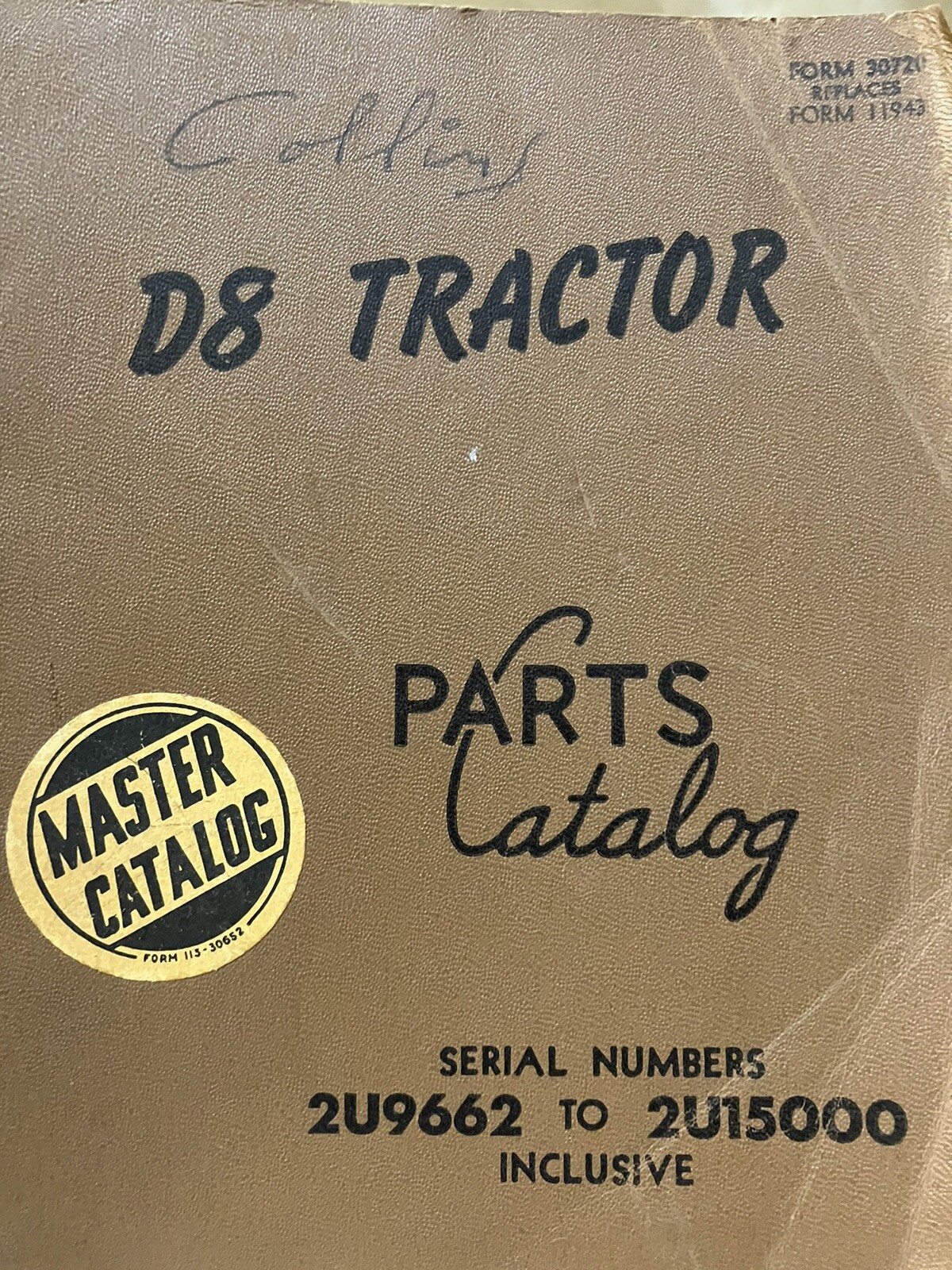 Vintage CAT Caterpillar Tractor Parts Catalog Lot of 8 1950s70s Wheel