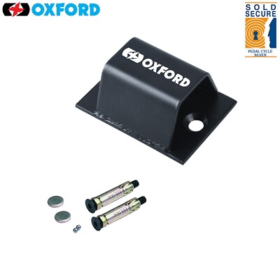 Oxford Motorrad Wand- & Bodenanker schwarz sicher verkauft SILBER zugelassen LK406