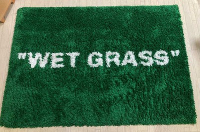 Virgil Abloh x Ikea Markerad Wet Grass Rug Green OFF White Limited Edition  | eBay