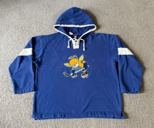 Old Time Hockey WHA Minnesota Saints Embroidered Lacer Hooded Sweatshirt - XL