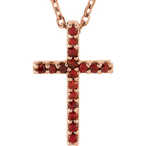 Mozambique Garnet Cross 16\