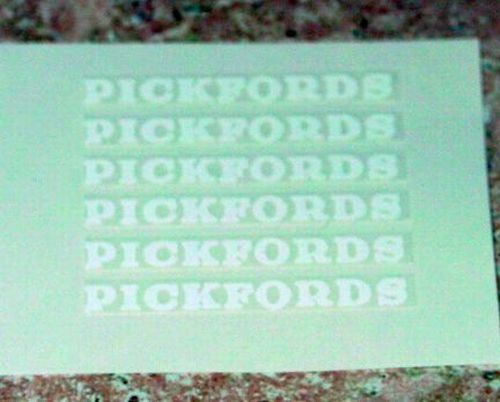 Matchbox Pickfords 200 Ton Transporter Stickers MB-M6A