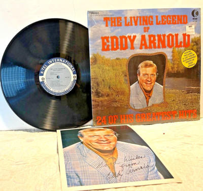 LP 1974 The Living Legend EDDY ARNOLD, In Shrink, w/Photo, WC 307