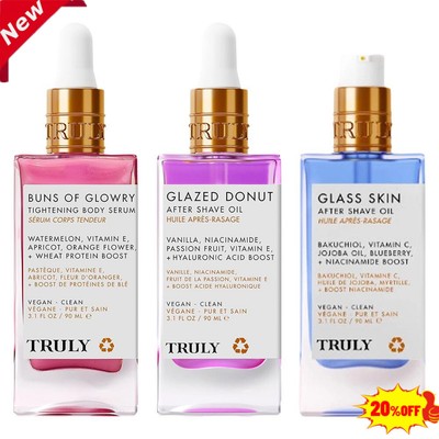 Truly Beauty After Shave Oil For Smooth Skin Glazed Donut After Shave O il 3.1Oz