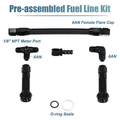 Dual Inlet -6 Dual Feed Fuel Line For Edelbrock VRS 4150 - Scram Speed - View #11