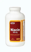 Rugby Niacin 500 mg. Tablets 1000/Btl.