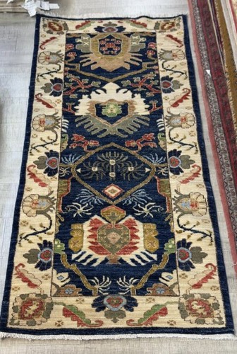 Oriental Persian Tribal Wool Hand Knotted Hallway Hall Runner Rug Carpet 200x80 - Picture 6 of 7