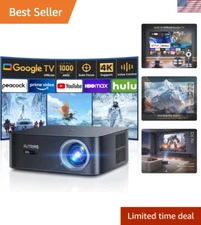 Multi-Functional Projector with Google TV & Bluetooth - Ideal For Home & Schools