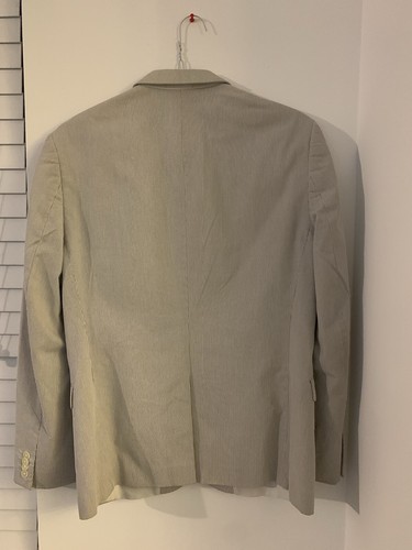 Express Photographer Slim Fit Men’s Grey &White Stripe Suit- Pants Size 32/30 - Picture 3 of 5