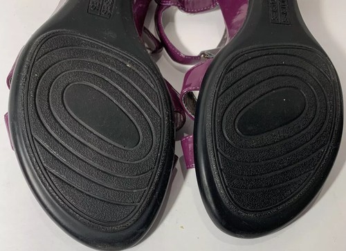 Mootsies Tootsies para mujer SIze 11M púrpura patente cuero correa honda cuña - Imagen 9 de 12