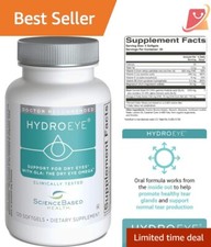 HydroEye Softgels - 120 Count for Ultimate Dry Eye Relief with GLA, EPA, DHA