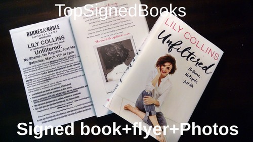 SIGNED Unfiltered No Shame, No Regrets, Just Me by Lily Collins, autographed new - Imagen 8 de 10