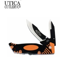 Utica Realtree Hunting Knife 7 Extra Blades Orange New Made In USA Fast S/H
