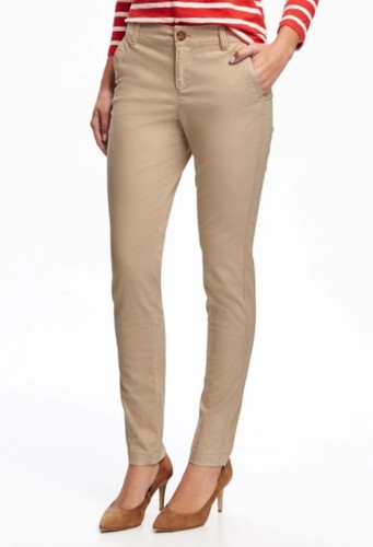 OLD NAVY Women's Skinny Pant Sz 8 Ankle - Khaki Tan, Straight Leg - MINT - 第 1/7 張圖片