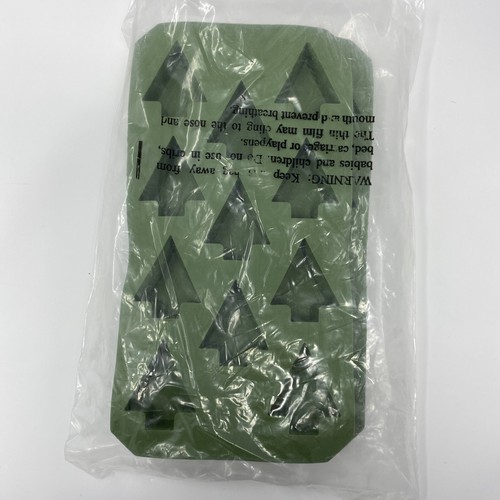 Weihnachtsbäume - grüne Eiswürfelschalen - 2er Set - Bild 1 von 4