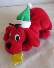 Scholastic Clifford the Big Red Dog Christmas 6" Plush Stuffed Animal Beanbag