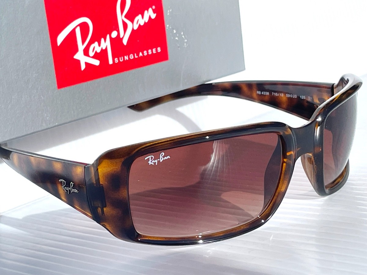 NEW Ray Ban Polished Tortoise frame w Brown Lens Wrap