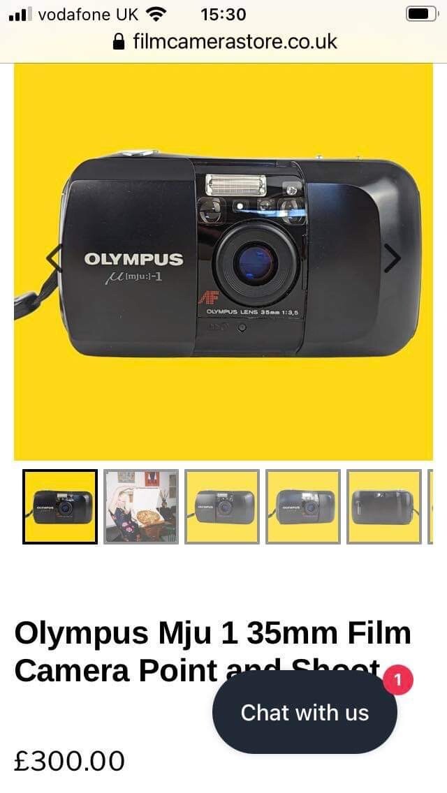 Olympus Mju 1 35mm film camera point and shoot eBay