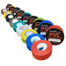 Electrical PVC Insulation Tape 19mm x 20 Metres, Flame Retardant Insulating